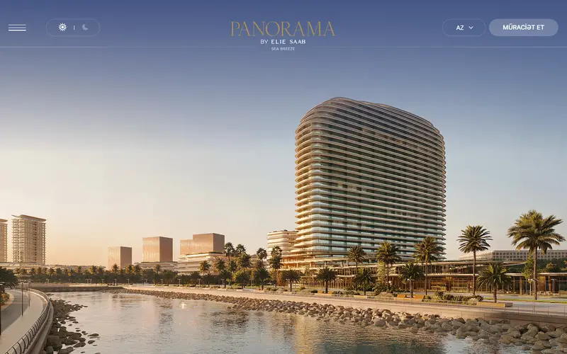 Homepage of panorama.az