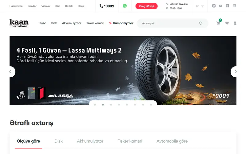 Homepage of kaan.az