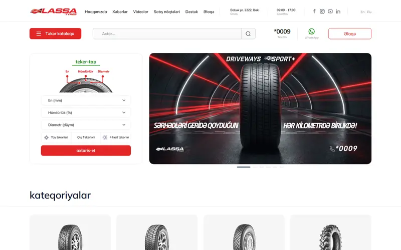 Homepage of lassa.az