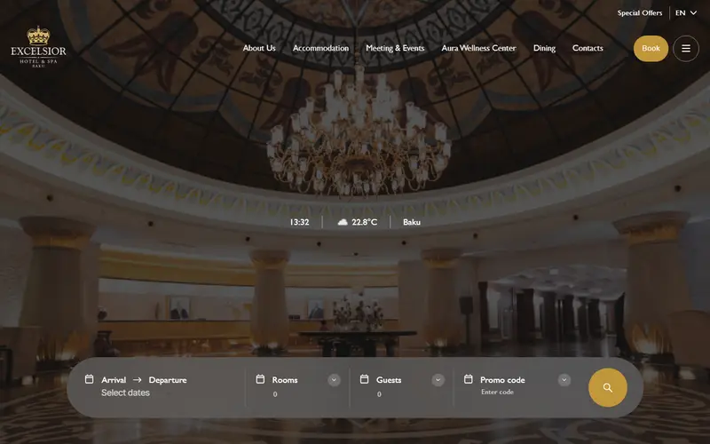 Homepage of excelsior.az